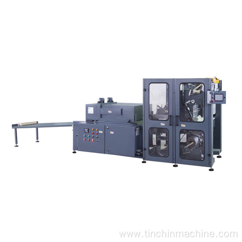 Semi-automatic Fabric Roll Wrapping Machine